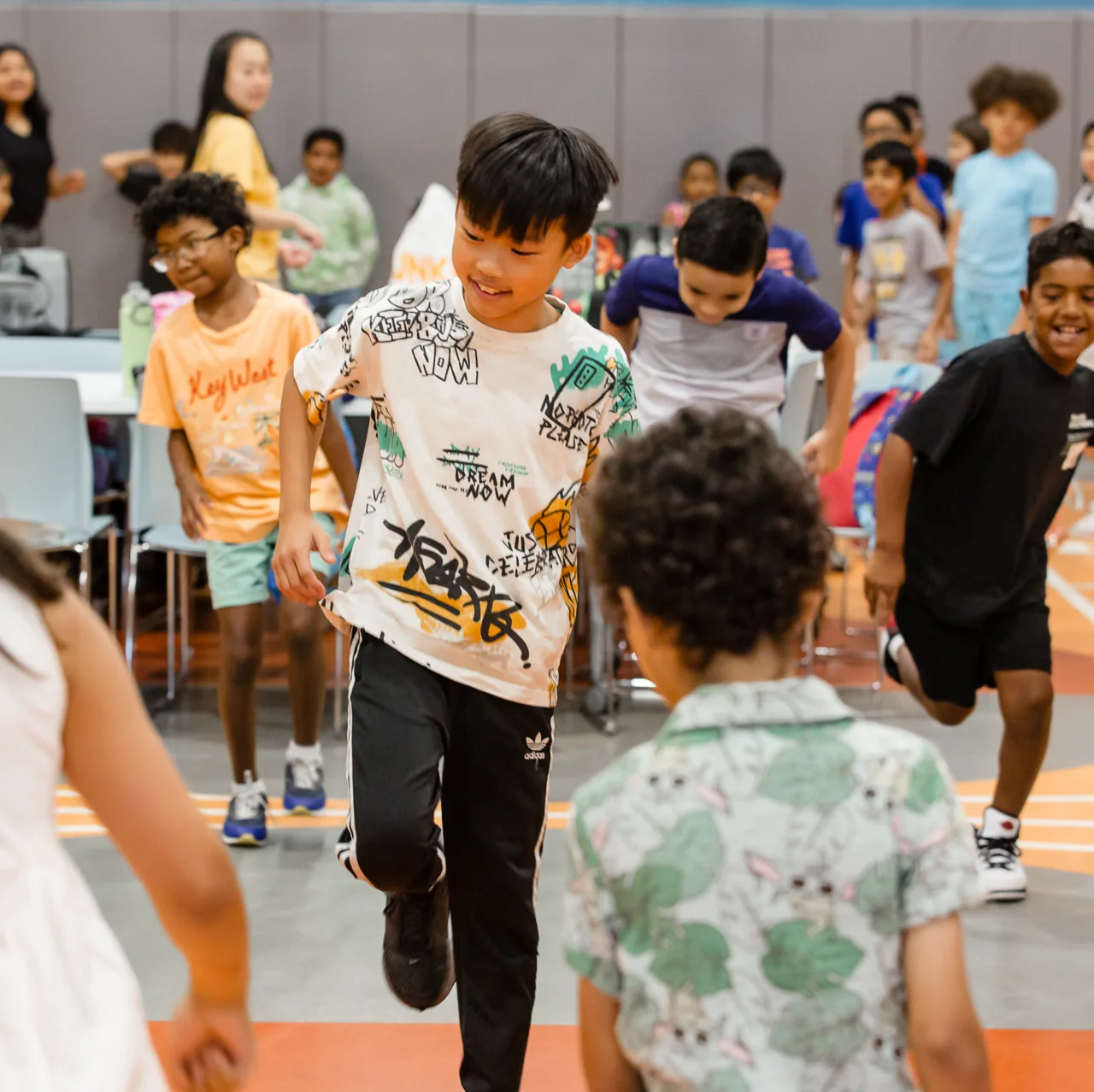 Young people taking part in a community program